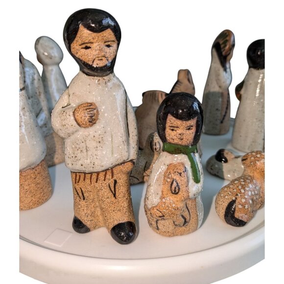 Tonala 14-Piece Ceramic Nativity Handcrafted Figurines Christmas Decor - Picture 2 of 12